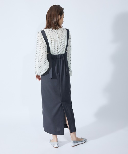 ROPE'（ロペ）の「サスペンダー付きスカート（スカート・レディース・ブラック/ブラウン/ブルー系その他4・38/36）」の21枚目の写真