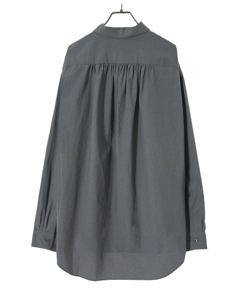 PORT BY ARK（ポートバイアーク）の「PORT BY ARK / ポートバイアーク：Regular Collar Shirt：PO11-SH001[COR]（シャツ/ブラウス・メンズ・グレー/ベージュ・1/2）」の14枚目の写真