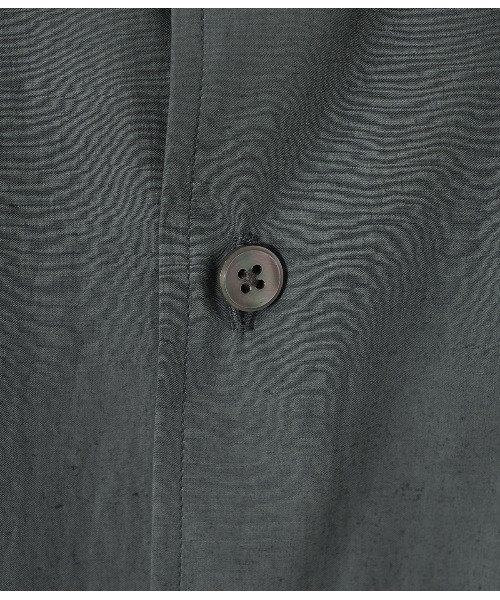 PORT BY ARK（ポートバイアーク）の「PORT BY ARK / ポートバイアーク：Regular Collar Shirt：PO11-SH001[COR]（シャツ/ブラウス・メンズ・グレー/ベージュ・1/2）」の13枚目の写真