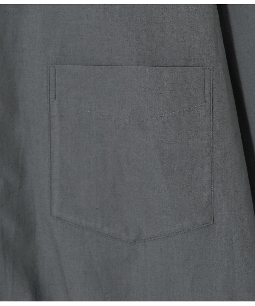 PORT BY ARK（ポートバイアーク）の「PORT BY ARK / ポートバイアーク：Regular Collar Shirt：PO11-SH001[COR]（シャツ/ブラウス・メンズ・グレー/ベージュ・1/2）」の12枚目の写真
