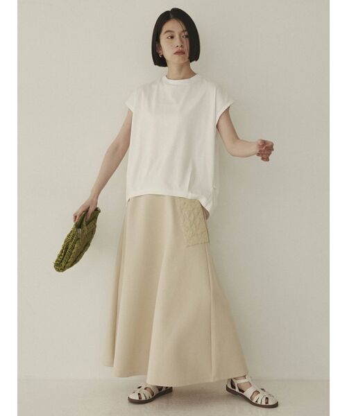 COTORICA（コトリカ）の「キルティングポケットフレアスカート（スカート・レディース・アイボリー/ブラック/ブルー・SMALL/MEDIUM）」の5枚目の写真