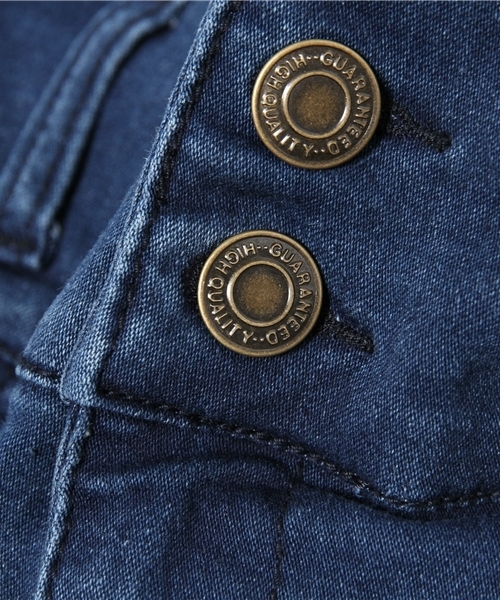 WEGO（ウィゴー）の「WEGO/デニムタックパンツ（デニムパンツ・レディース・ホワイト/インディゴブルー/ダークインディゴブルー・FREE）」の12枚目の写真