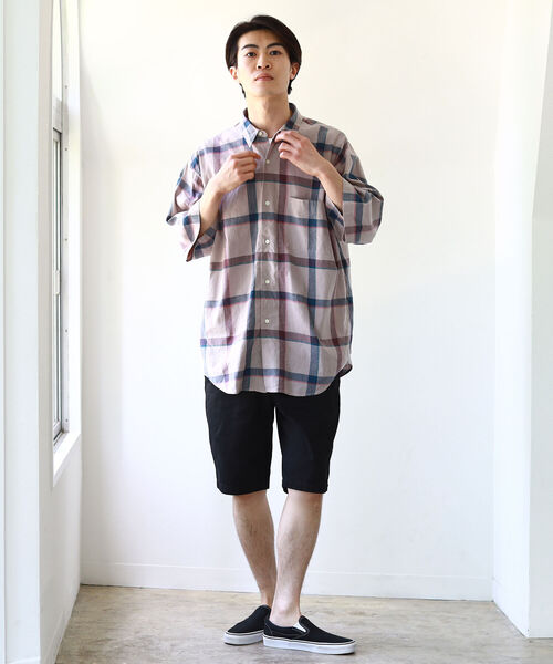 BEAMS（ビームス）の「BEAMS / ベーシック チノショーツ（チノパンツ・メンズ・ブラック/ベージュ/ネイビー/オリーブ・SMALL/MEDIUM/LARGE/X-LARGE）」の13枚目の写真