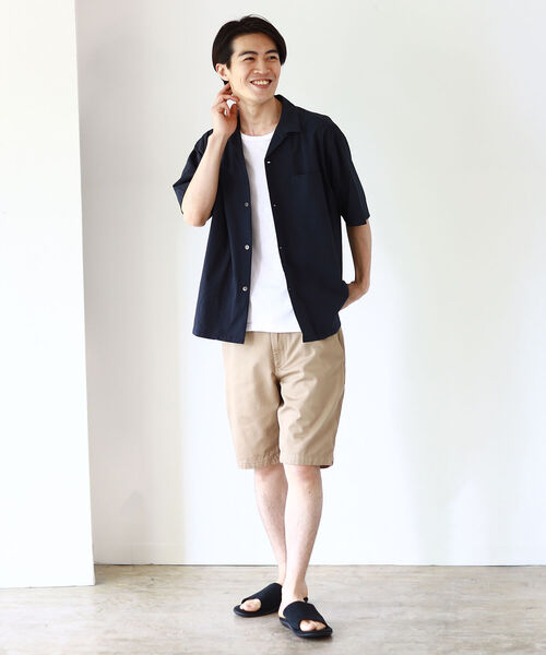 BEAMS（ビームス）の「BEAMS / ベーシック チノショーツ（チノパンツ・メンズ・ブラック/ベージュ/ネイビー/オリーブ・SMALL/MEDIUM/LARGE/X-LARGE）」の19枚目の写真