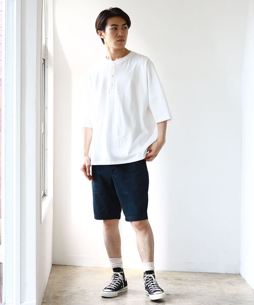 BEAMS（ビームス）の「BEAMS / ベーシック チノショーツ（チノパンツ・メンズ・ブラック/ベージュ/ネイビー/オリーブ・SMALL/MEDIUM/LARGE/X-LARGE）」の22枚目の写真
