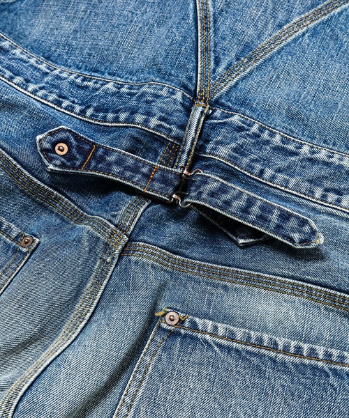 SUGARHILL(シュガーヒル)の「FADED DENIM OVERALL(サロペット/オーバーオール・メンズ・インディゴブルー・0)」の3枚目の写真