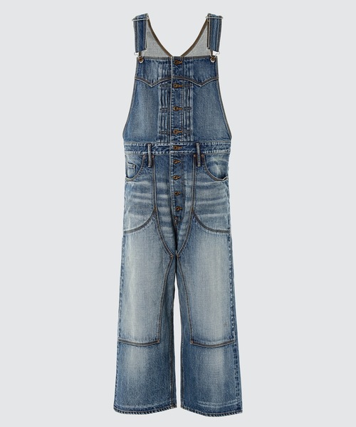 SUGARHILL(シュガーヒル)の「FADED DENIM OVERALL(サロペット/オーバーオール・メンズ・インディゴブルー・0)」の6枚目の写真