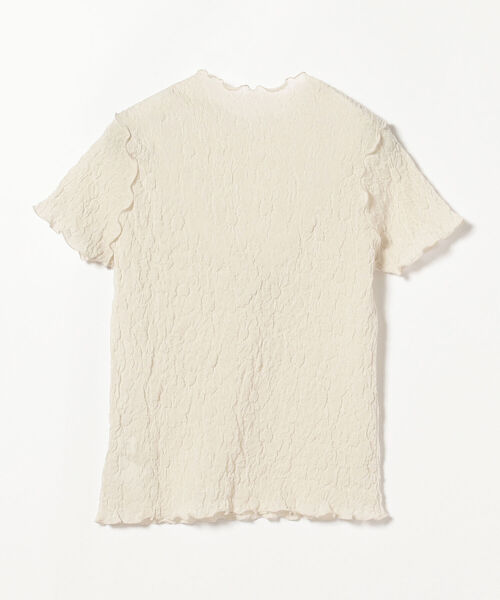 Ray BEAMS（レイビームス）の「Ray BEAMS / フラワー シュリンク ハーフスリーブ Tシャツ（Tシャツ/カットソー・レディース・ミント/オフホワイト/ブラック・ONE SIZE）」の10枚目の写真