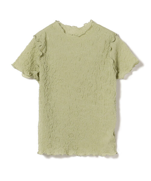 Ray BEAMS（レイビームス）の「Ray BEAMS / フラワー シュリンク ハーフスリーブ Tシャツ（Tシャツ/カットソー・レディース・ミント/オフホワイト/ブラック・ONE SIZE）」の15枚目の写真