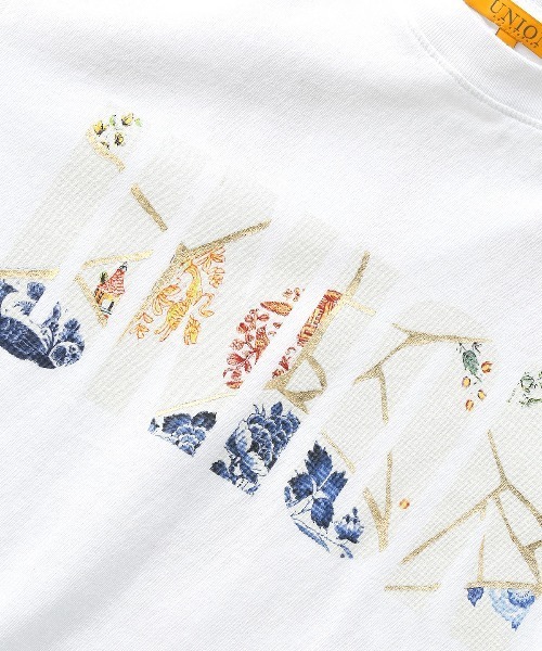 UNION(UNION TOKYO)(ユニオン)の「UNION TOKYO 4th UNION ORIGINAL PLATES TEE ユニオン Tシャツ(Tシャツ/カットソー・メンズ・ホワイト/ブラック・MEDIUM/LARGE/X-LARGE)」の5枚目の写真