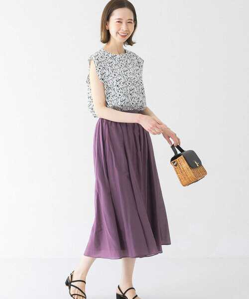 URBAN RESEARCH ROSSO（アーバンリサーチロッソ）の「ラインアートタックスリーブブラウス（シャツ/ブラウス・レディース・ブラック系その他/ホワイト系その他/ブルー系その他・FREE）」の13枚目の写真