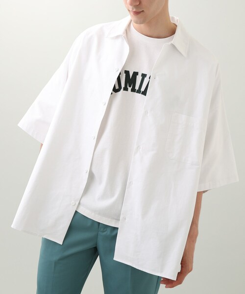 THE SHOP TK (ザ ショップ ティーケー )の「◆スーパービッグシルエットダンガリーシャツ(シャツ/ブラウス・メンズ・サックスブルー/イエロー系その他/グリーン系その他4/ホワイト系/ブルー系2・01/02/03/04)」の2枚目の写真