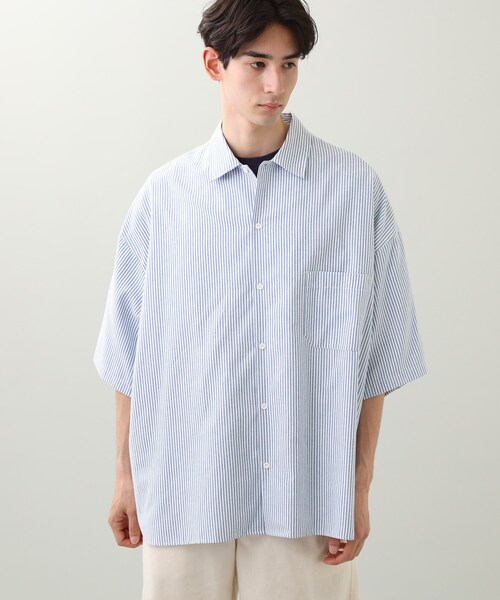 THE SHOP TK (ザ ショップ ティーケー )の「◆スーパービッグシルエットダンガリーシャツ(シャツ/ブラウス・メンズ・サックスブルー/イエロー系その他/グリーン系その他4/ホワイト系/ブルー系2・01/02/03/04)」の6枚目の写真