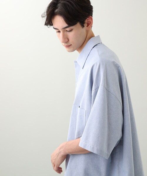 THE SHOP TK (ザ ショップ ティーケー )の「◆スーパービッグシルエットダンガリーシャツ(シャツ/ブラウス・メンズ・サックスブルー/イエロー系その他/グリーン系その他4/ホワイト系/ブルー系2・01/02/03/04)」の14枚目の写真