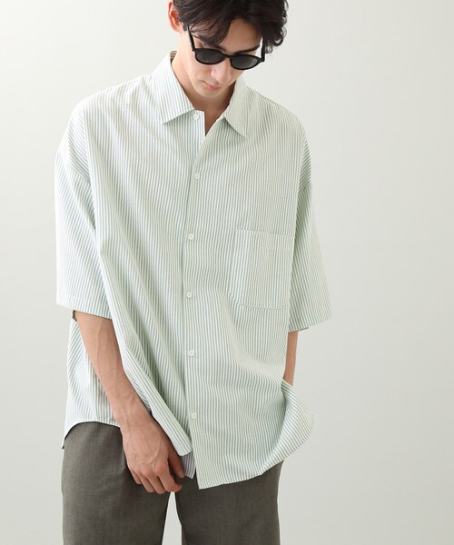 THE SHOP TK (ザ ショップ ティーケー )の「◆スーパービッグシルエットダンガリーシャツ(シャツ/ブラウス・メンズ・サックスブルー/イエロー系その他/グリーン系その他4/ホワイト系/ブルー系2・01/02/03/04)」の20枚目の写真