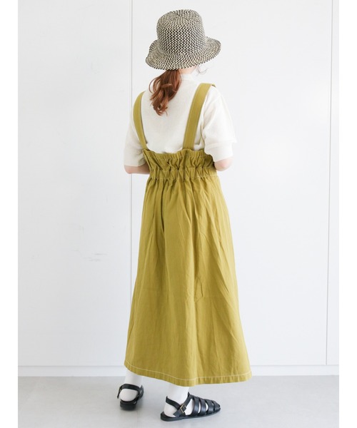 ehka sopo（エヘカソポ）の「襟付透かし編みニット（ニット/セーター・レディース・オフホワイト/イエロー/グリーン・ﾌﾘ-）」の12枚目の写真