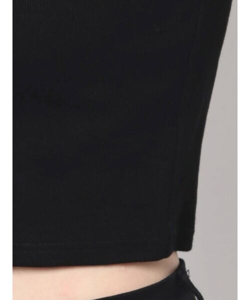 EVRIS（エヴリス）の「ボトルネックノースリトップス（タンクトップ・レディース・ブラック/ホワイト・FREE）」の8枚目の写真