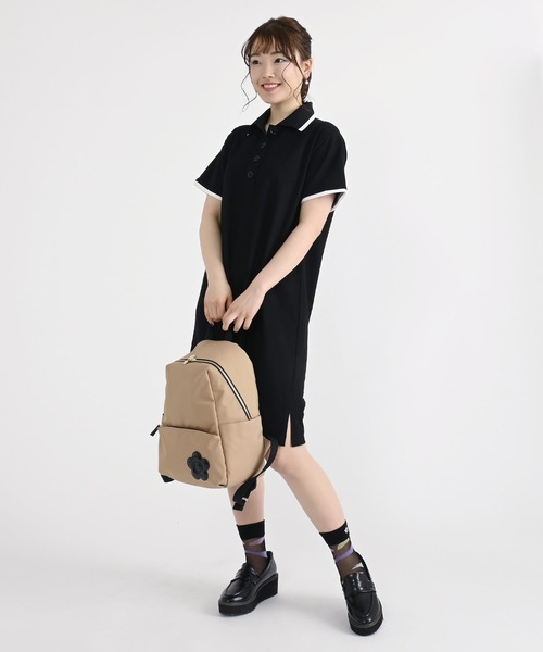 すぐ届く☆MARY QUANT リュック デイジーパッチがポイント◎ MARY QUANT（マリークワント）の「ポリキャンバスデイジーパッチ