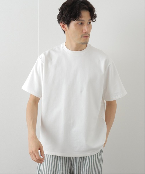 417 EDIFICE（フォーワンセブンエディフィス）の「【CAPSULE-T】 Essential ショートスリーブスウェット（Tシャツ/カットソー・メンズ・ホワイト/チャコールグレー/ブラック/ライトグリーン・SMALL/MEDIUM/LARGE/X-LARGE）」の2枚目の写真