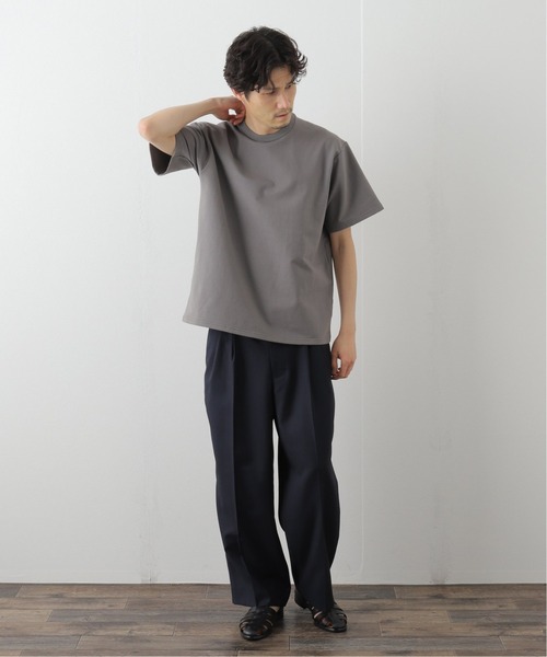 417 EDIFICE（フォーワンセブンエディフィス）の「【CAPSULE-T】 Essential ショートスリーブスウェット（Tシャツ/カットソー・メンズ・ホワイト/チャコールグレー/ブラック/ライトグリーン・SMALL/MEDIUM/LARGE/X-LARGE）」の10枚目の写真