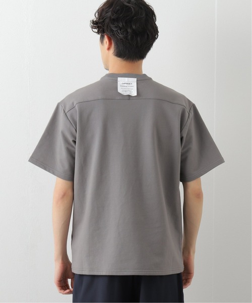 417 EDIFICE（フォーワンセブンエディフィス）の「【CAPSULE-T】 Essential ショートスリーブスウェット（Tシャツ/カットソー・メンズ・ホワイト/チャコールグレー/ブラック/ライトグリーン・SMALL/MEDIUM/LARGE/X-LARGE）」の6枚目の写真