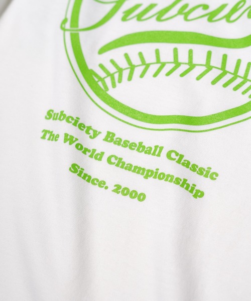 Subciety（サブサエティ）の「LEAGUE TEE（Tシャツ/カットソー・メンズ・ホワイト系その他/ホワイト×ブルー/ネイビー/ホワイト×グリーン/ブラック×イエロー・LARGE/MEDIUM/X-LARGE/XX-LARGE/SMALL）」の20枚目の写真