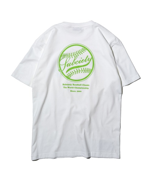 Subciety（サブサエティ）の「LEAGUE TEE（Tシャツ/カットソー・メンズ・ホワイト系その他/ホワイト×ブルー/ネイビー/ホワイト×グリーン/ブラック×イエロー・LARGE/MEDIUM/X-LARGE/XX-LARGE/SMALL）」の15枚目の写真