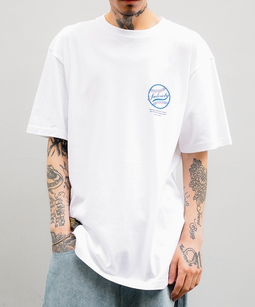 Subciety（サブサエティ）の「LEAGUE TEE（Tシャツ/カットソー・メンズ・ホワイト系その他/ホワイト×ブルー/ネイビー/ホワイト×グリーン/ブラック×イエロー・LARGE/MEDIUM/X-LARGE/XX-LARGE/SMALL）」の13枚目の写真