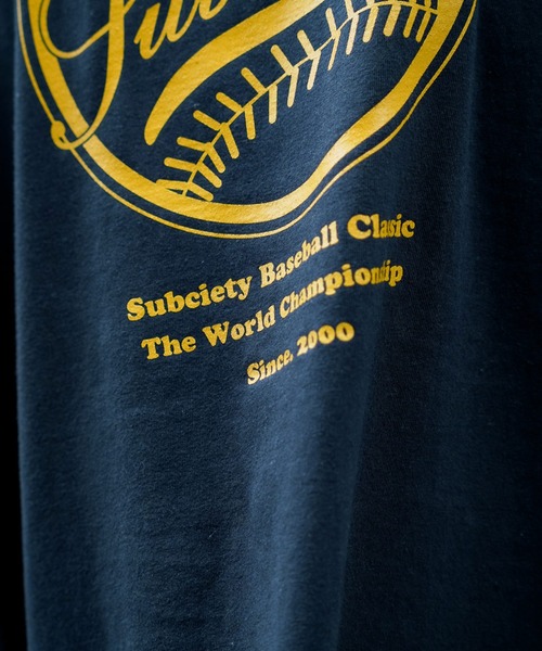 Subciety（サブサエティ）の「LEAGUE TEE（Tシャツ/カットソー・メンズ・ホワイト系その他/ホワイト×ブルー/ネイビー/ホワイト×グリーン/ブラック×イエロー・LARGE/MEDIUM/X-LARGE/XX-LARGE/SMALL）」の19枚目の写真