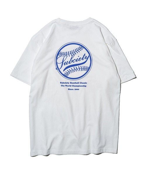 Subciety（サブサエティ）の「LEAGUE TEE（Tシャツ/カットソー・メンズ・ホワイト系その他/ホワイト×ブルー/ネイビー/ホワイト×グリーン/ブラック×イエロー・LARGE/MEDIUM/X-LARGE/XX-LARGE/SMALL）」の22枚目の写真