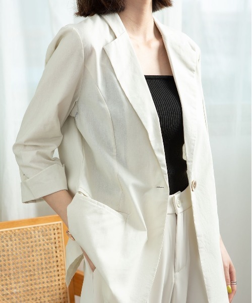 セール 7分袖 ジャケット テーラードジャケット Maison De Therese メゾン ド テレーズ のファッション通販 Zozotown