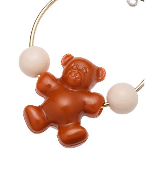 merry jenny(メリージェニー)の「acrylic bear pierces(ピアス(両耳用)・レディース・ブラック/ブラウン/クリア・FREE)」の11枚目の写真