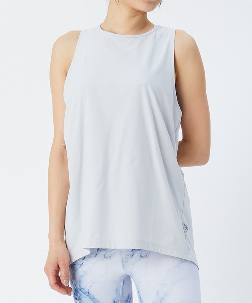 Julier Yoga and Relax(ジュリエヨガアンドリラックス)の「Julier プライムフレックスラッププルオーバー(Tシャツ/カットソー・レディース・ネイビー/ブラウン/ライトグレー・FREE)」の2枚目の写真