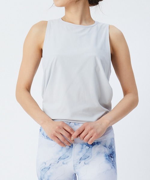 Julier Yoga and Relax(ジュリエヨガアンドリラックス)の「Julier プライムフレックスラッププルオーバー(Tシャツ/カットソー・レディース・ネイビー/ブラウン/ライトグレー・FREE)」の21枚目の写真