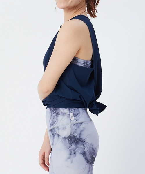 Julier Yoga and Relax(ジュリエヨガアンドリラックス)の「Julier プライムフレックスラッププルオーバー(Tシャツ/カットソー・レディース・ネイビー/ブラウン/ライトグレー・FREE)」の19枚目の写真