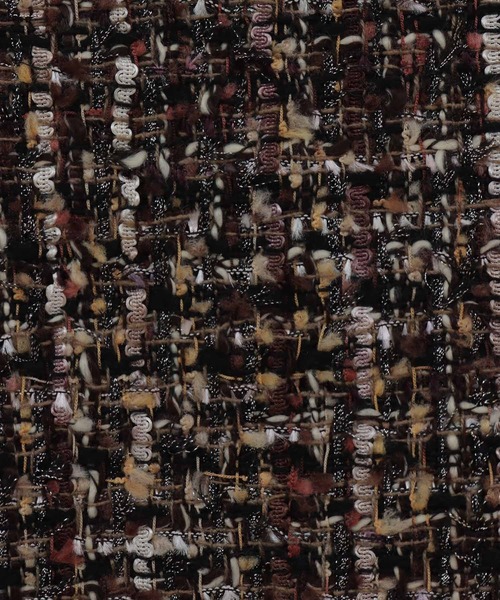 31 Sons de mode（トランテアン　ソン　ドゥ　モード）の「ツイードミニ台形スカート（スカート・レディース・ブラック/パープル/ブラウン・36/38）」の6枚目の写真