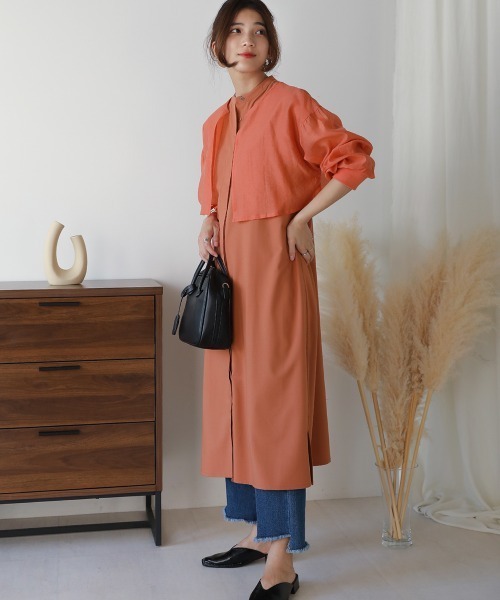 レイヤードセットワンピース ワンピース ワンピース Jeloud ワンピース ドレス Bou Jeloud ブージュルード のファッション レイヤードセットワンピース ワンピース ワンピース Jeloud ワンピース ドレス Bou Jeloud ブージュルード のファッション