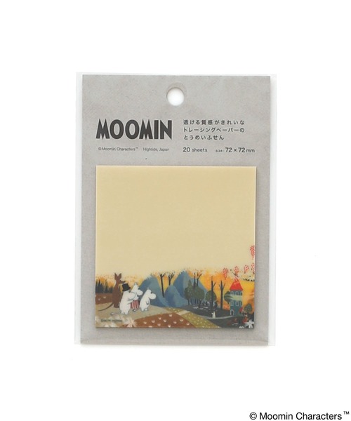 MOOMIN ムーミン とうめいふせん 付箋 クリア（手帳/メモ帳