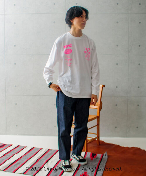 GOOD ROCK SPEED(グッドロックスピード)の「【GOOD ROCK SPEED/グッドロックスピード】NYC (City of NY)ロンT L/S(Tシャツ/カットソー・メンズ・ホワイト/アッシュグレー・M/L)」の20枚目の写真