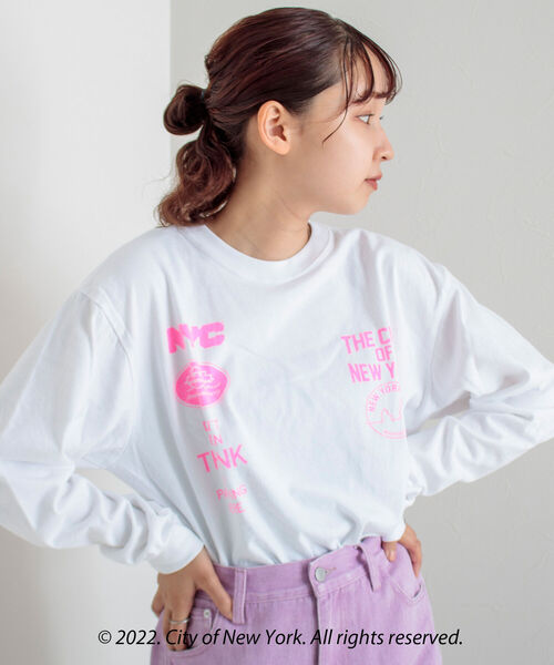 GOOD ROCK SPEED(グッドロックスピード)の「【GOOD ROCK SPEED/グッドロックスピード】NYC (City of NY)ロンT L/S(Tシャツ/カットソー・メンズ・ホワイト/アッシュグレー・M/L)」の17枚目の写真
