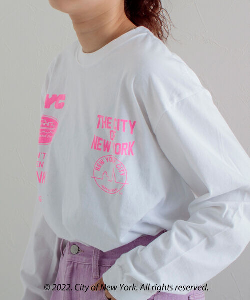 GOOD ROCK SPEED(グッドロックスピード)の「【GOOD ROCK SPEED/グッドロックスピード】NYC (City of NY)ロンT L/S(Tシャツ/カットソー・メンズ・ホワイト/アッシュグレー・M/L)」の15枚目の写真