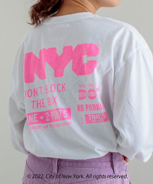 GOOD ROCK SPEED(グッドロックスピード)の「【GOOD ROCK SPEED/グッドロックスピード】NYC (City of NY)ロンT L/S(Tシャツ/カットソー・メンズ・ホワイト/アッシュグレー・M/L)」の14枚目の写真