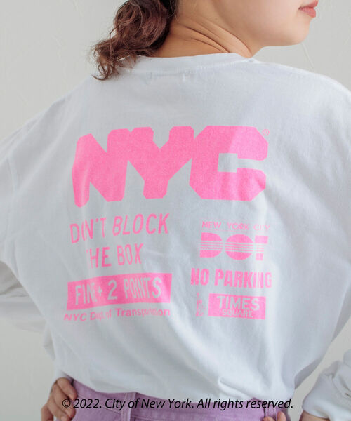 GOOD ROCK SPEED(グッドロックスピード)の「【GOOD ROCK SPEED/グッドロックスピード】NYC (City of NY)ロンT L/S(Tシャツ/カットソー・メンズ・ホワイト/アッシュグレー・M/L)」の13枚目の写真