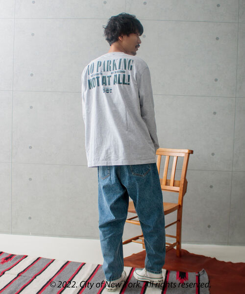 GOOD ROCK SPEED(グッドロックスピード)の「【GOOD ROCK SPEED/グッドロックスピード】NYC (City of NY)ロンT L/S(Tシャツ/カットソー・メンズ・ホワイト/アッシュグレー・M/L)」の4枚目の写真