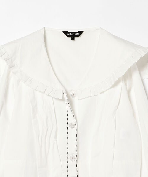 Sister Jane（シスタージェーン）の「sister jane / Breezy Bow Blouse（シャツ/ブラウス・レディース・オフホワイト・SMALL）」の3枚目の写真