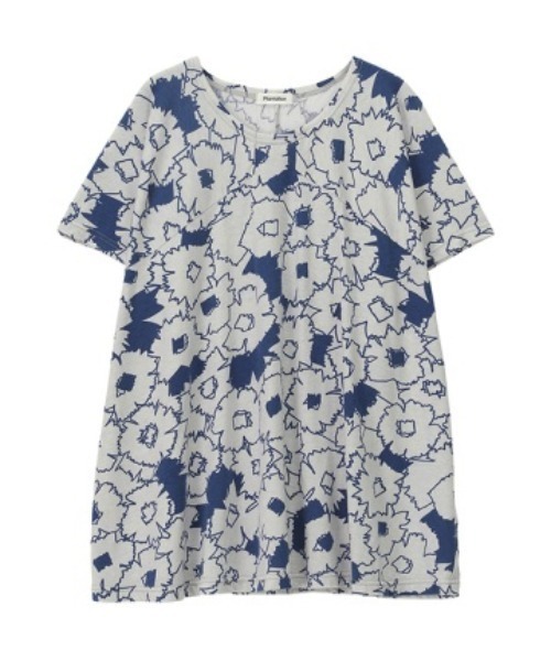 Plantation(プランテーション)の「ラインフラワーPT/カットソートップス / (O)(Tシャツ/カットソー・レディース・ブルー/イエロー・M size)」の2枚目の写真