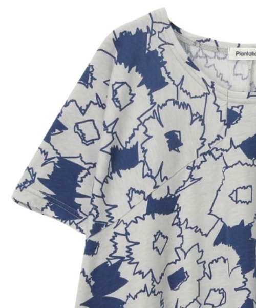Plantation(プランテーション)の「ラインフラワーPT/カットソートップス / (O)(Tシャツ/カットソー・レディース・ブルー/イエロー・M size)」の5枚目の写真