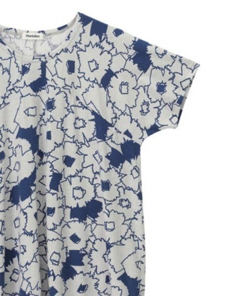 Plantation(プランテーション)の「ラインフラワーPT/カットソートップス / (O)(Tシャツ/カットソー・レディース・ブルー/イエロー・M size)」の6枚目の写真