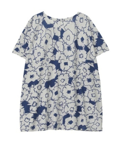 Plantation(プランテーション)の「ラインフラワーPT/カットソートップス / (O)(Tシャツ/カットソー・レディース・ブルー/イエロー・M size)」の3枚目の写真