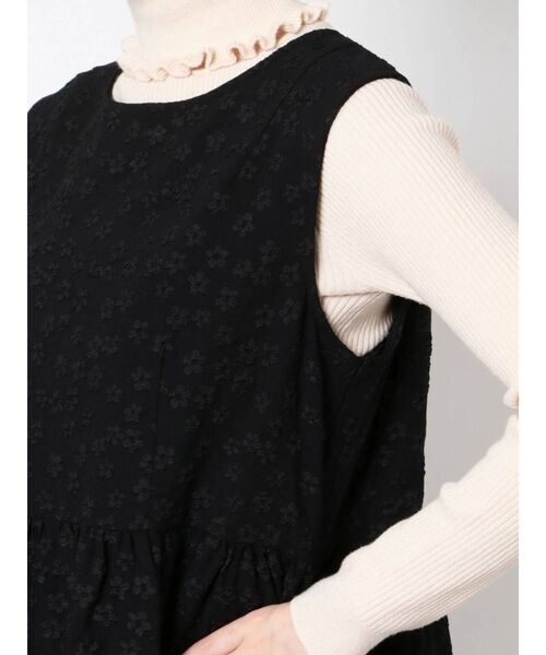 merry jenny（メリージェニー）の「おはなジャガードジャンパーワンピース（ワンピース・レディース・ブラック/ベージュ・FREE）」の19枚目の写真